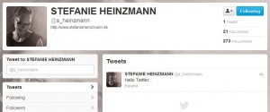 Stefanie Heinzmann auf Twitter